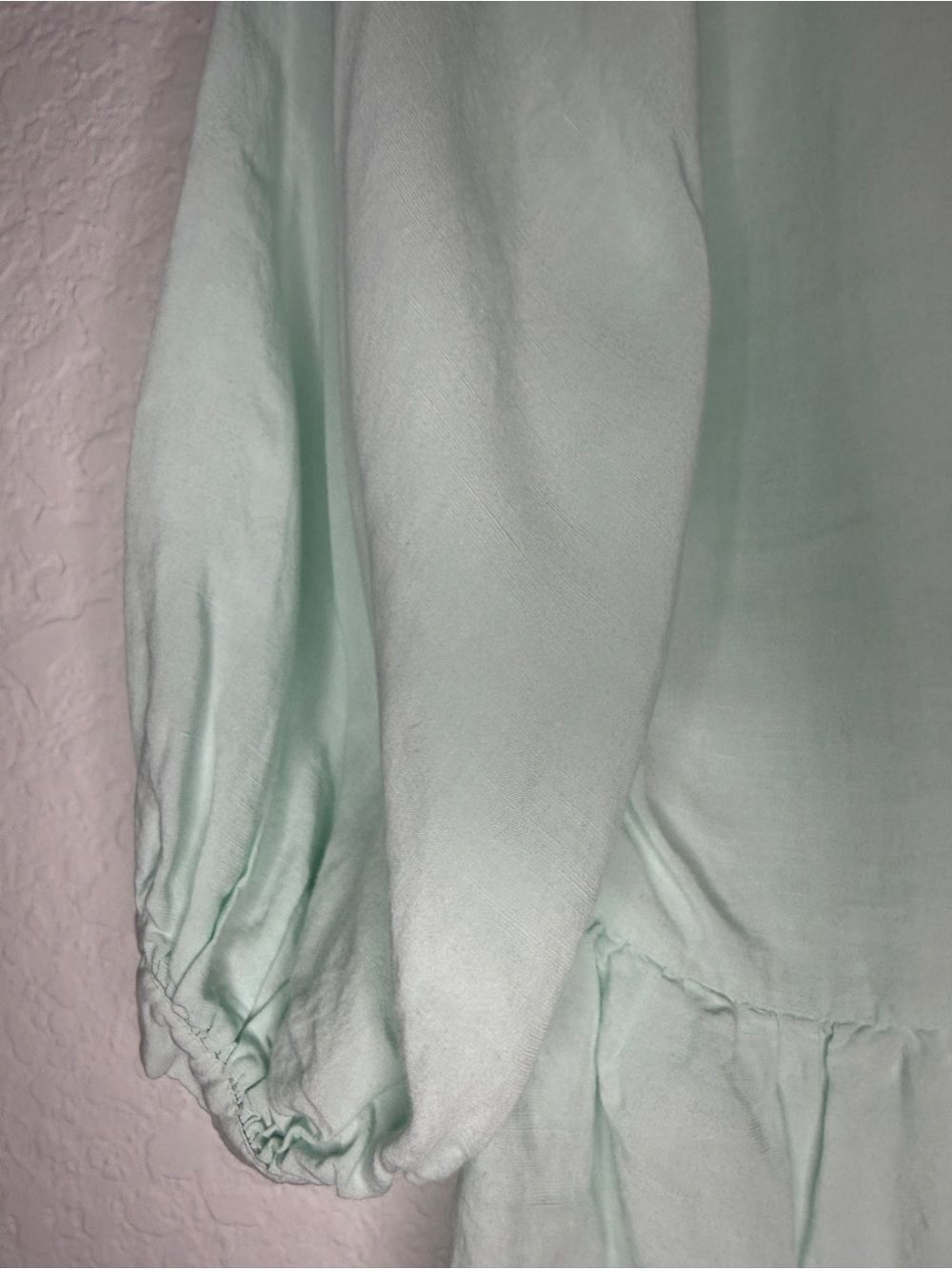 Amanda Uprichard Diego Blouse– S- Linen Blend- Mint- MSRP $150- Rent the Runway - Picture 11 of 11
